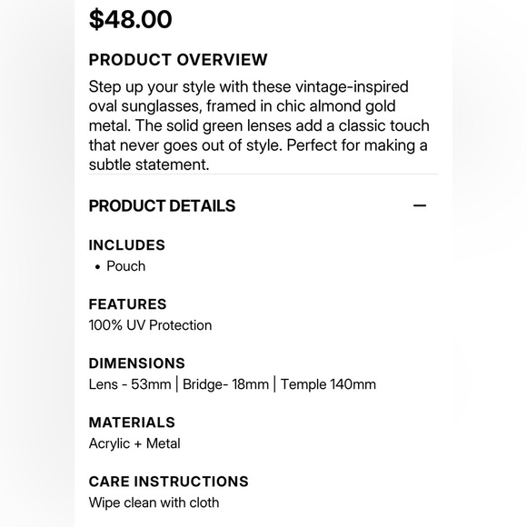 Steve Madden Mystie Sunglasses (NIP) - Picture 2 of 6